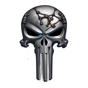 Punisher Skull In Armor Png Hnc PNG Image