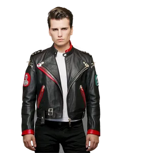 Punk Leather Jacket Png Bjj17 PNG Image