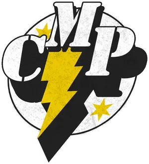 Punk Rock Lightning Logo PNG Image