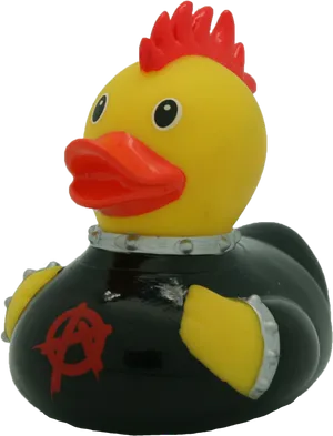 Punk Rock Rubber Duck PNG Image