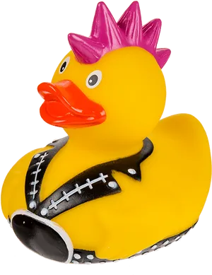 Punk Rock Rubber Duckie PNG Image