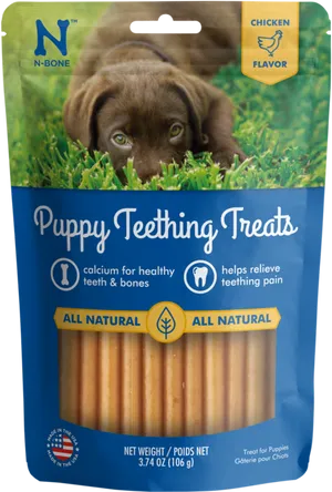 Puppy Teething Treats Chicken Flavor PNG Image