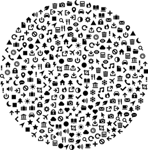 Pure Black Canvas PNG Image