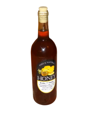 Pure Natural Honey Bottle PNG Image