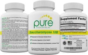 Pure Therapro Rx Saccharomyces10 B Pill Bottle PNG Image