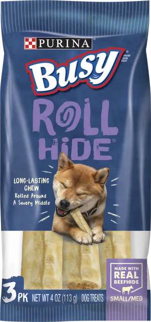 Purina Busy Rollhide Dog Treats Package PNG Image