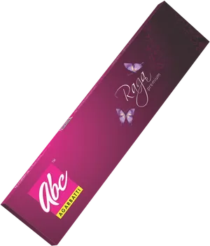 Purple Agarbatti Packaging Design PNG Image