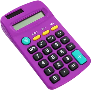 Purple Basic Calculator PNG Image