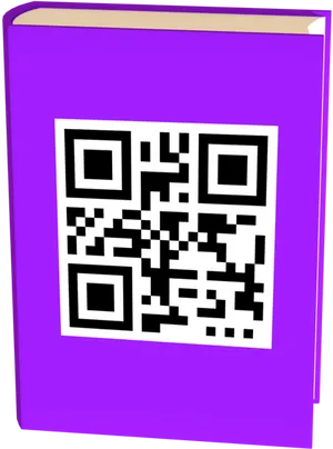 Purple Book Q R Code PNG Image