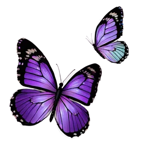 Purple Butterfly Emoji Png Boq PNG Image