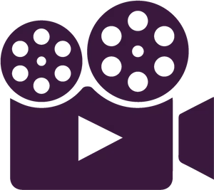 Purple Camera Logo Graphic PNG Image