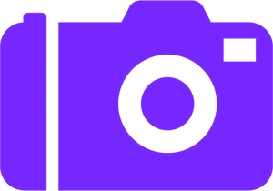 Purple Camera Logo Graphic PNG Image