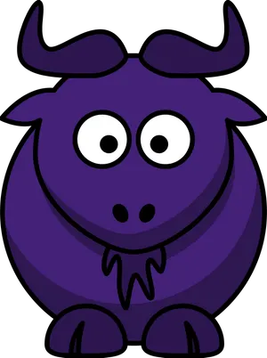 Purple Cartoon Monster PNG Image