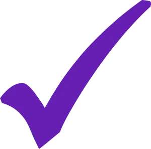 Purple Checkmark Graphic PNG Image