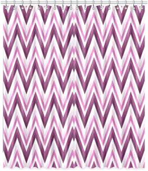 Purple Chevron Shower Curtain Pattern PNG Image