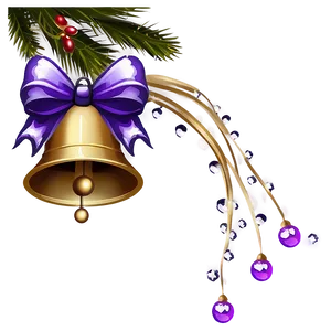 Purple Christmas Bells Png 63 PNG Image