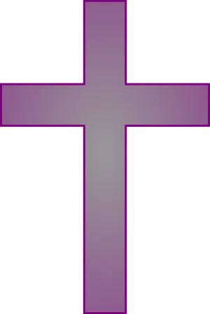 Purple Cross Symbol Graphic PNG Image