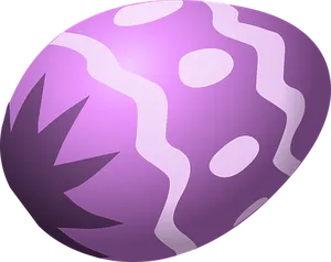 Purple Easter Egg Pattern Graphic PNG Image