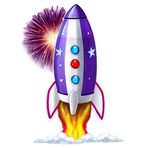 Purple Firework Rocket Png 06212024 PNG Image