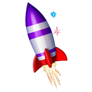 Purple Firework Rocket Png Frq86 PNG Image