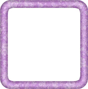 Purple Floral Border Frame PNG Image