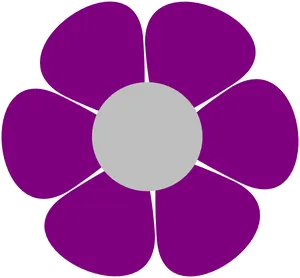 Purple Flower Graphic PNG Image