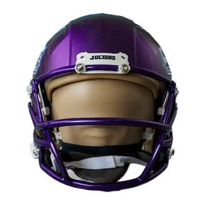 Purple Football Helmet Front View PNG Image