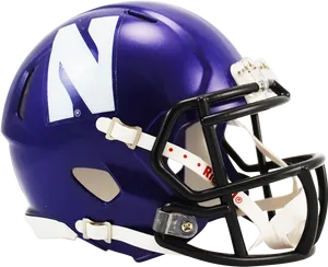 Purple Football Helmet Side View PNG Image