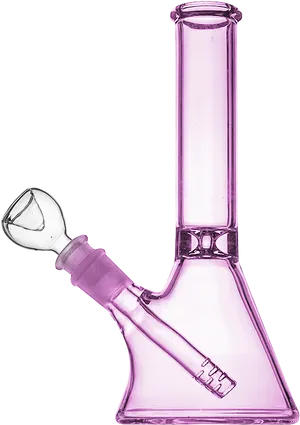 Purple Glass Bong PNG Image