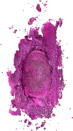 Purple Glitter Fingerprint PNG Image