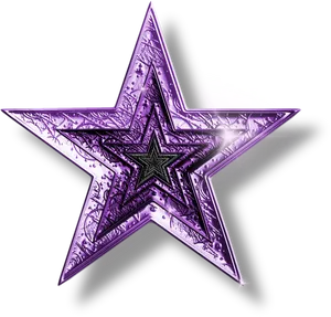 Purple Glittering Star Graphic PNG Image