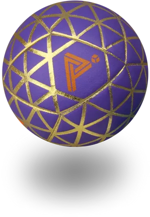 Purple Golden Penrose Sphere Shadow.png PNG Image