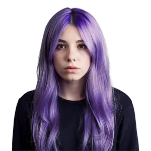 Purple Hair C PNG Image