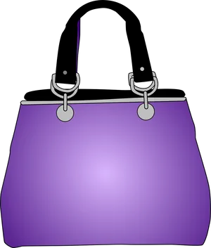 Purple Handbag Illustration PNG Image