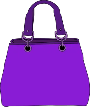 Purple Handbag Illustration PNG Image