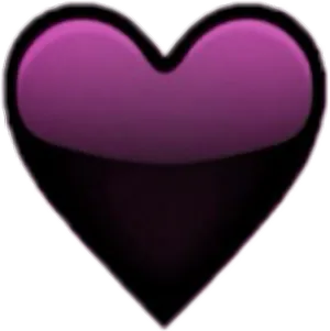 Purple Heart Emoji Tumblr PNG Image