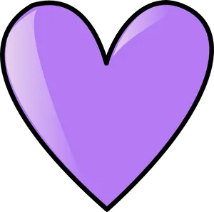 Purple Heart Graphic PNG Image