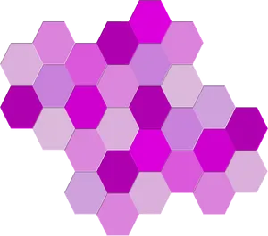 Purple Hexagon Pattern PNG Image