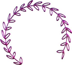 Purple Leaf Vintage Frame PNG Image