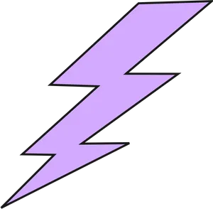 Purple Lightning Bolt Graphic PNG