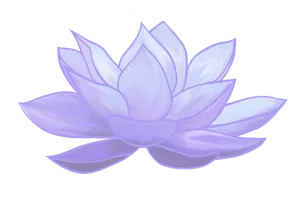 Purple Lotus Flower Artwork PNG Image