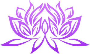 Purple Lotus Graphic Art PNG Image