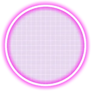 Purple Neon Circle Overlay PNG Image