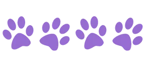 Purple Paw Prints Pattern PNG Image