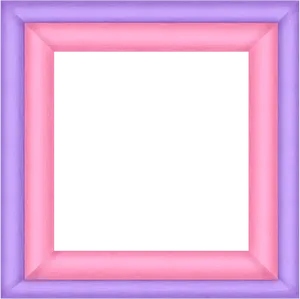 Purple Pink Square Frame PNG Image