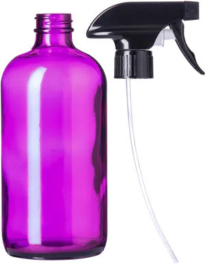 Purple Plastic Spray Bottle PNG Image