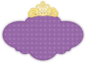 Purple Princess Frame Graphic PNG Image