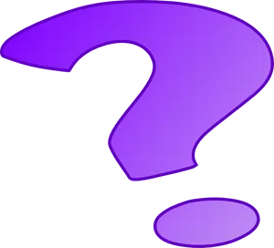 Purple Question Mark Graphic PNG Image