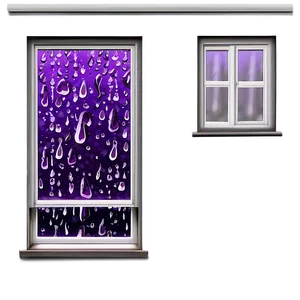 Purple Rain On Window Pane Png Xoq PNG Image