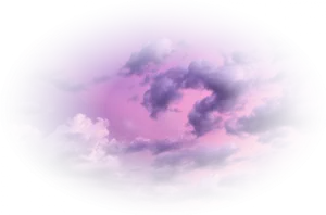 Purple Sky Fisheye Cloudscape PNG Image